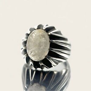 Natural Quartz 925 Sterling Silver Ring
